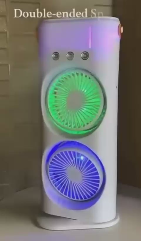 DOUBLE ENDED SPRAY FAN COLD AIR-Ice Breeze Spray Cooling Fan